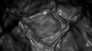 Red and gray thick blot. Design. A light puddle of paint that spreads in different directions in 3D format. video