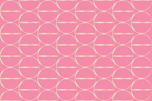 Pink Background with Geometric Circle and Line Pattern vector