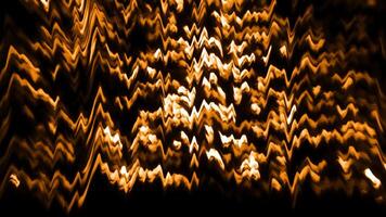 Shimmering curved stripes in motion on black background. Motion. Rotating pattern with moving shimmering stripes. Wavy stripes move and rotate video