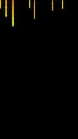 Abstract animation of multicolored splashes of luminescent liquid ink slowly flowing down on the black background. Animation. Colorful abstract pattern video