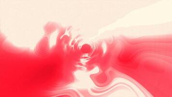Yellow and red tunnel. Motion. A light tunnel made of thick slurry that rotates in different directions in 3D format. video
