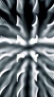 Background of lines extending into depth of black backdrop. Animation. Colored lines create 3D effect using different focus and distance to background depth video