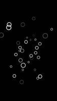 Abstract white rings getting closer to the camera on black background. Animation. Many moving small circle frames, monochrome. video