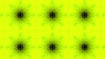 Shimmering geometric pattern in style of kaleidoscope. Motion. Kaleidoscopic pattern flickers with neon colors. Colorful floral pattern with geometric shapes changes and shimmers with different colors video