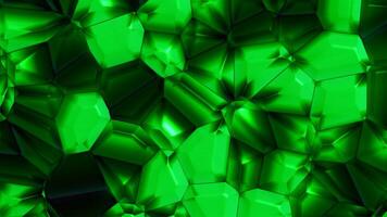 Kaleidoscopic background of colorful abstract diamonds. Motion. Slowly spinning and transforming gemstone diamonds. video