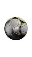 filage football balle. médias. tournant football Balle isolé sur une blanc Contexte. verticale . video