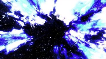 Abstract outer space background with spreading space energy of a glowing star. Motion. Endless cosmic pattern. video