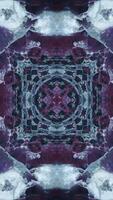 Animation of a bright multicolored abstract background with a varied fractal pattern. Media. Beautiful ornament, kaleidoscope. Vertical . video
