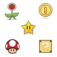 The Illustration of Retro Game Item vector