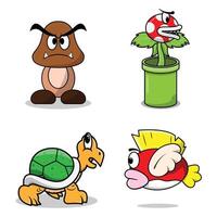The Illustration of Original Enemy Game Item vector
