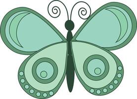 flying butterfly design with nice colorful wings vector
