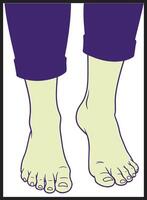 leg pain of a boy vector