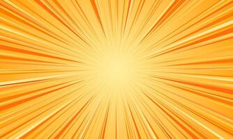 yellow sunburst pattern comic pop art background vector