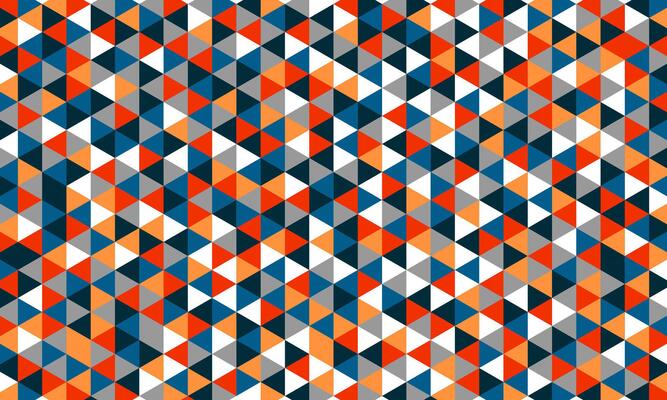colorful vintage triangle pattern background design