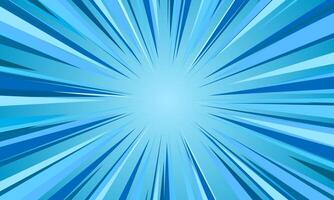 blue sunburst comic pop art pattern background vector