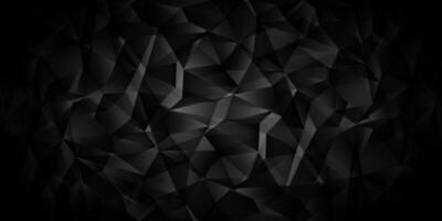 elegant 3d black polygon pattern background vector