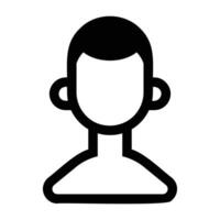 Minimalist Icon of a Person for Graphic Design vector