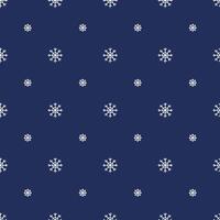 Pattern with snowflakes on a blue background, infinite texture vector