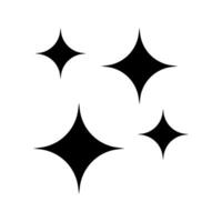 Shine icon, Clean star icon. Twinkle star icon. vector