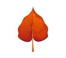 Cartoon autumn leaf, capturing the essence of fall vector