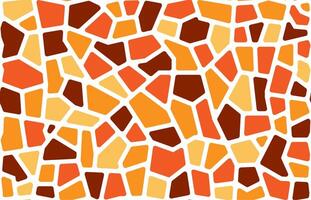 Mosaic stone tile pattern, paving floor background vector