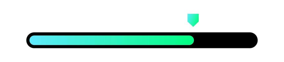 Loading bar interface. Futuristic progress design element. vector