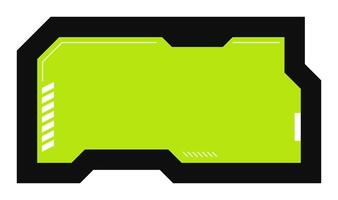 Futuristic element illustration. Colorful lower third overlay. vector