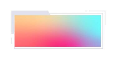 Futuristic element illustration. Colorful lower third overlay. vector