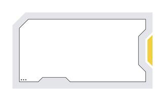 Futuristic element illustration. Colorful lower third overlay. vector