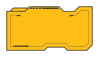 Futuristic element illustration. Colorful lower third overlay. vector