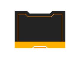 Futuristic element illustration. Colorful lower third overlay. vector