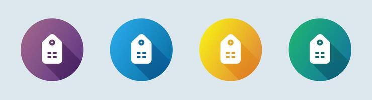 Category solid icon in flat design style. Collection signs illustration. vector