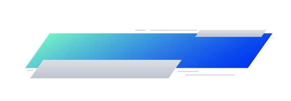 Futuristic element illustration. Colorful lower third overlay. vector