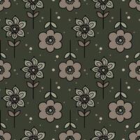 A doodle is a graphic element. Flowers, leaves, patterns to create sketches. vector