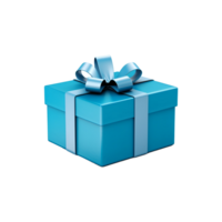 gift boxes with a blue ribbon around the bottom isolated on transparent background png