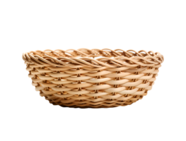 Wicker Basket isolated on transparent background png