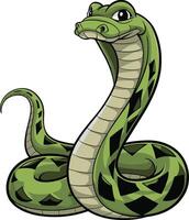 Snake cartoon illustration, snake art. Ai generate vector