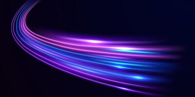 beautiful light speed line background on black background abstract design illustration vector
