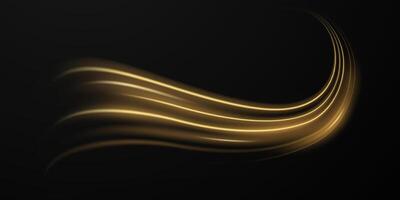 beautiful light speed line background on black background abstract design illustration vector