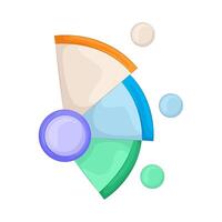 pie chart illustration vector