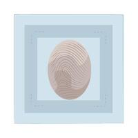 Illustration of fingerprint vector