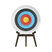 Illustration of archery board vector