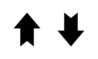 Up and down arrow icon in simple style vector