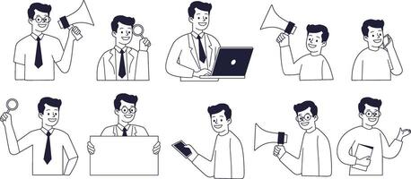 Work and Job Hiring Illustration vector