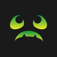 Jack O Lantern Scary Face Halloween Pumpkin Icon. Cute Funny Evil Face Expression Simple design element. Monster Creepy Horror Illustrations. vector