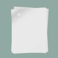 Stack of papers A4 format vector