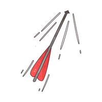 Illustration of archery arrow vector