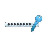 Illustration of password vector