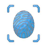 Illustration of fingerprint vector