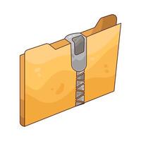 Illustration of secure folder vector